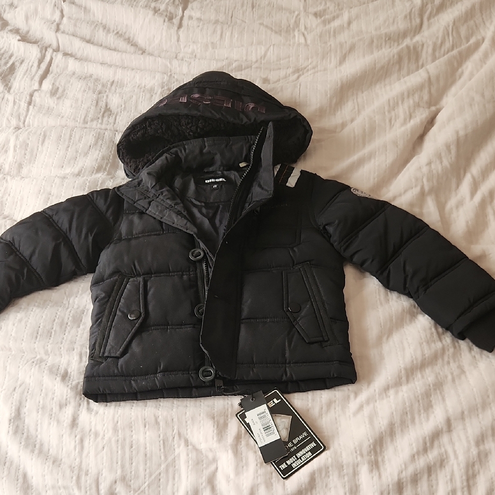 Diesel Boys Kids Black Puffer Jacket 4T